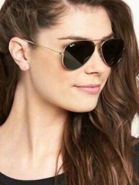 Ray-Ban 3025 Green Aviator Sunglasses 58mm